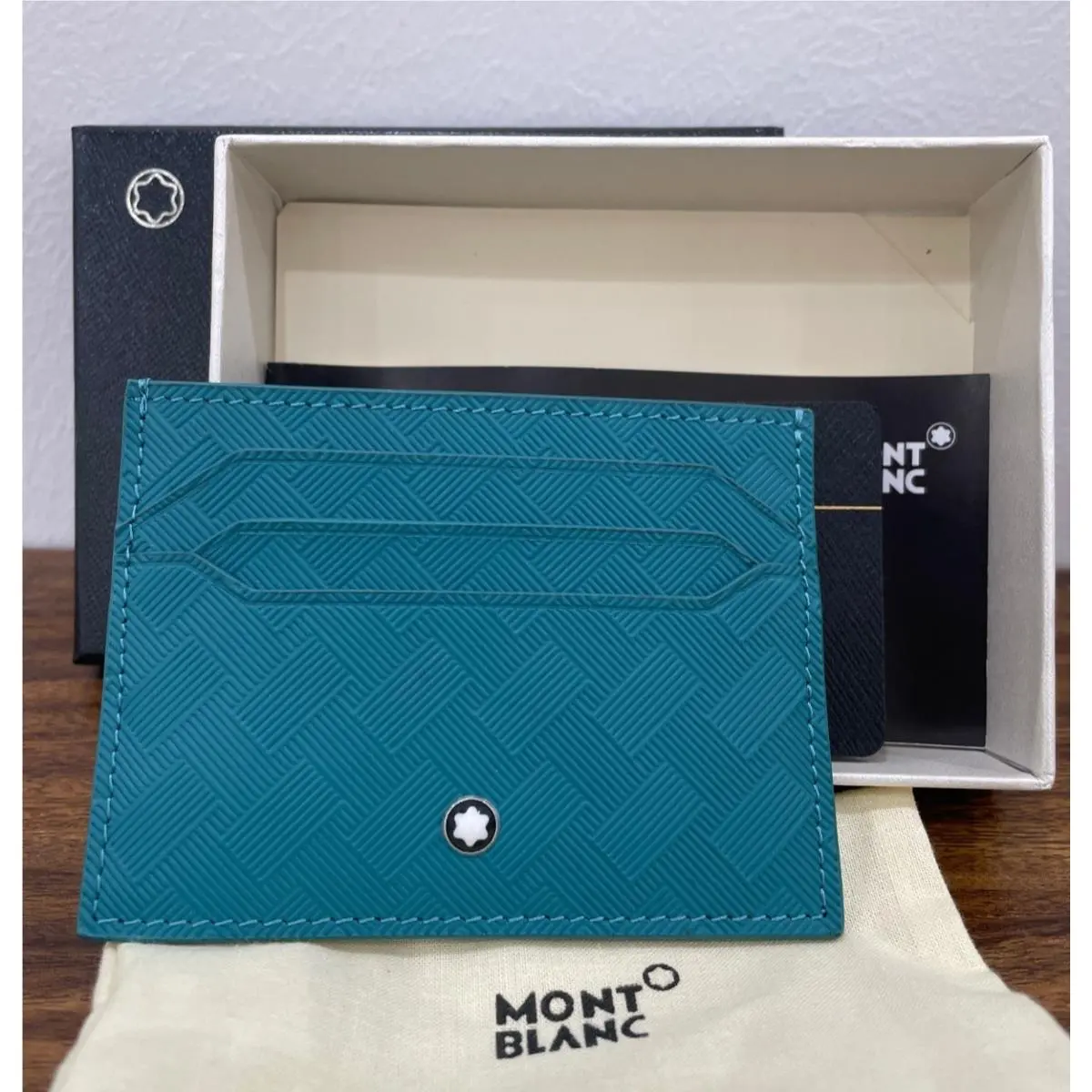 Pre Order Montblanc Meisterstuck 6CC Blue Leather Card Holder