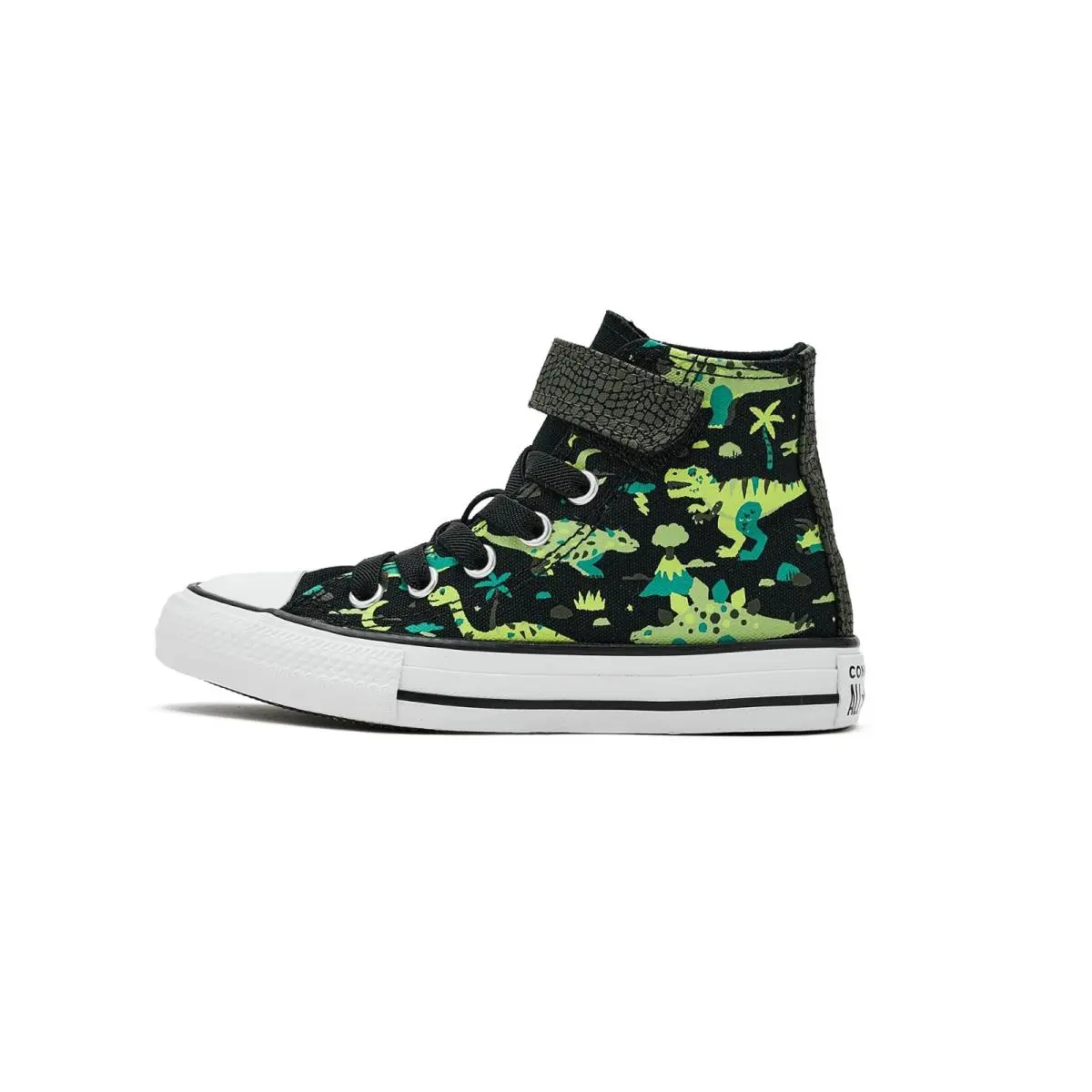 Converse shoes - Black/White/Neon Mantis 9