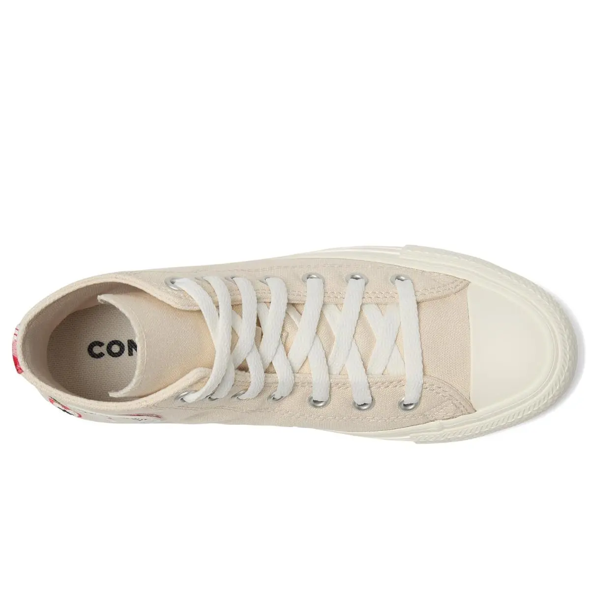 Converse shoes - Light Dune/Egret/Red 7