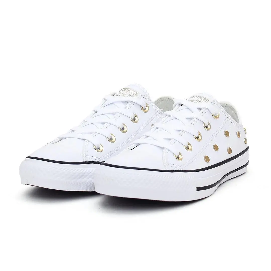 Converse shoes - White / Light Gold / Black 5