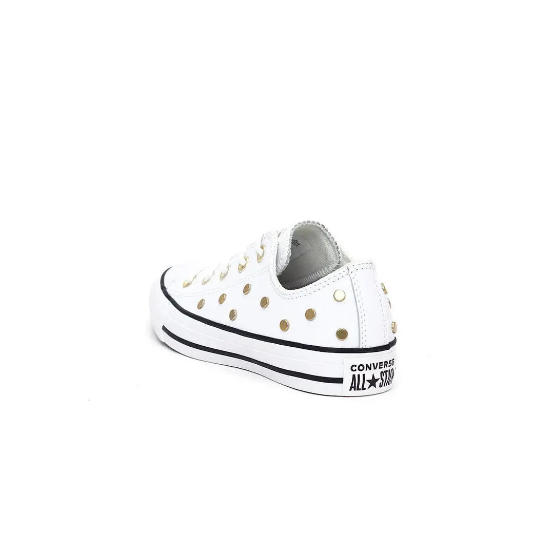 Converse shoes - White / Light Gold / Black 10