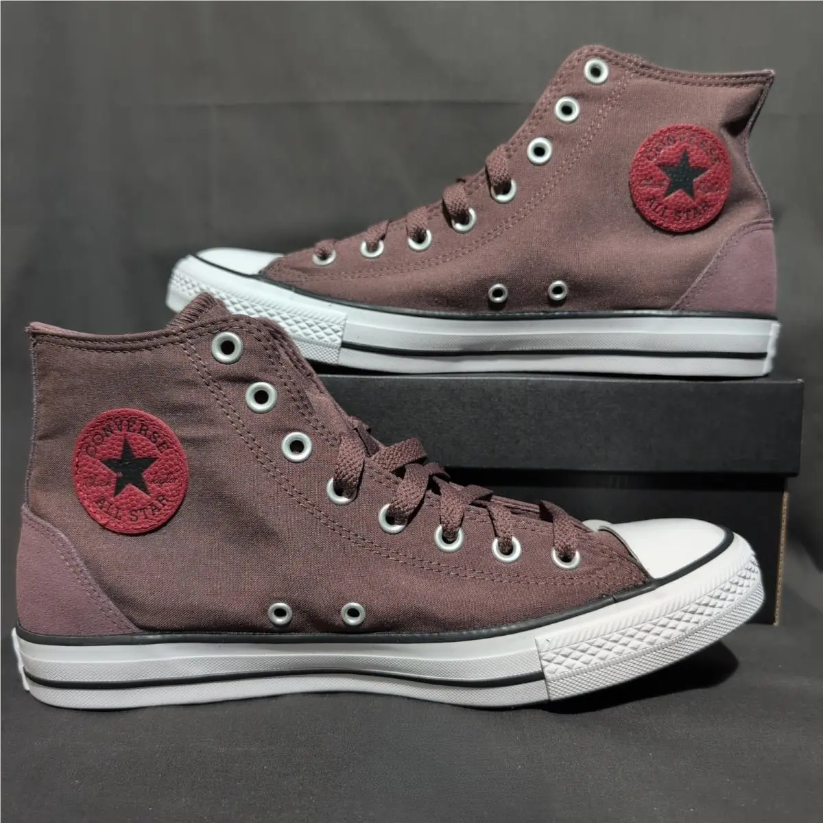 Converse Chuck Taylor All Star Hi Polyester Suede Sneaker Men`s 9 Trail Mixed