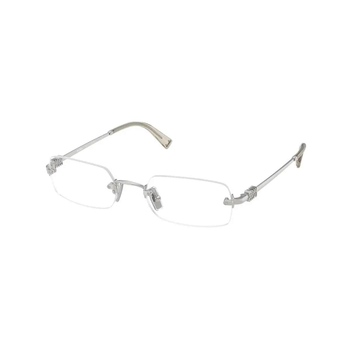 Miu Miu 50YV Eyeglasses 1BC1O1 Silver