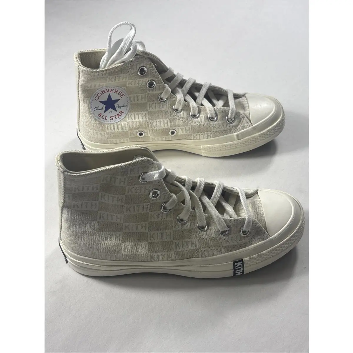 Size 4.5M/6.5W - Converse Kith x Chuck 70 High Natural Monogram Unisex