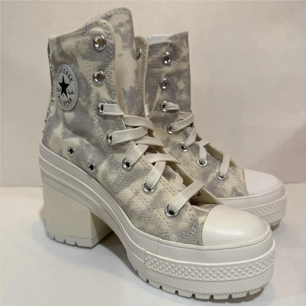 Women`s Converse Chuck 70 De Luxe Heel Washed Denim A15101C Boots A15471C Size 6