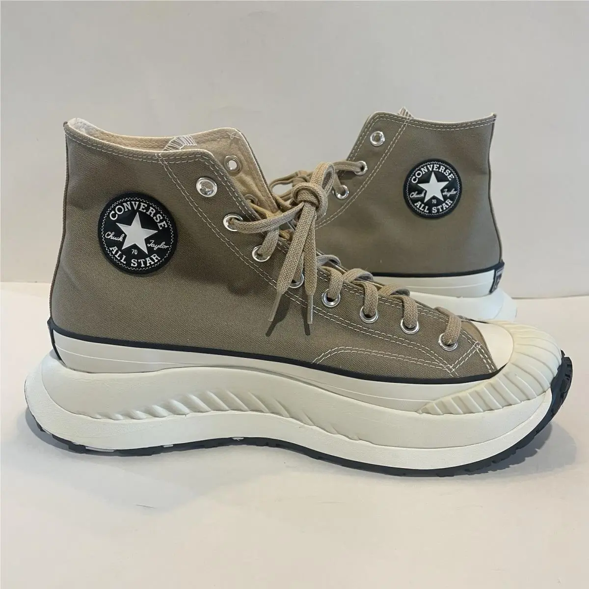 Converse Chuck 70 At-cx Hi Unisex Platform Sneaker In Khaki Brown Mens Size 12