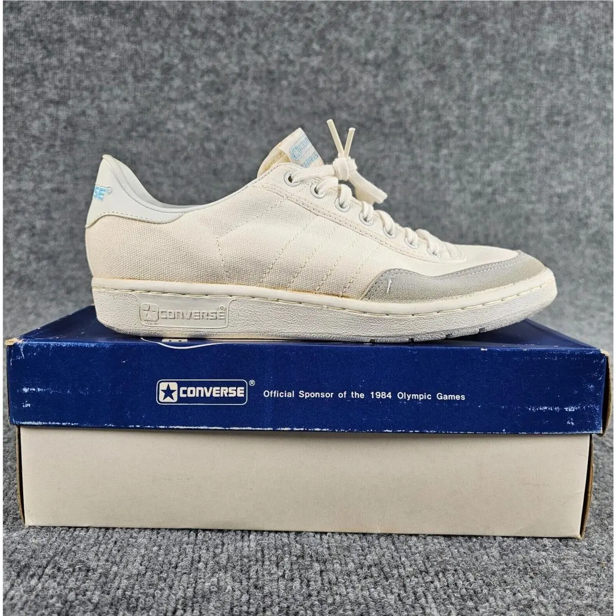 Vintage Converse Chris Evert Barcelona Canvas Oxford White Adult Mens Size 9