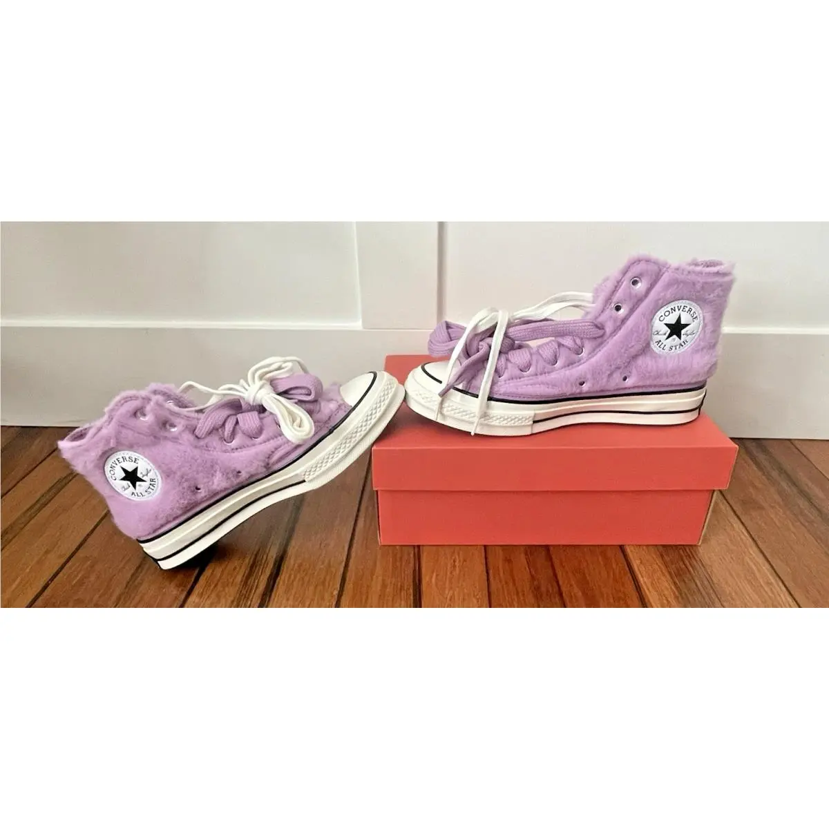 Converse Premium Chuck 70 Fur High Top Sneakers/purple 13382C Fuzz