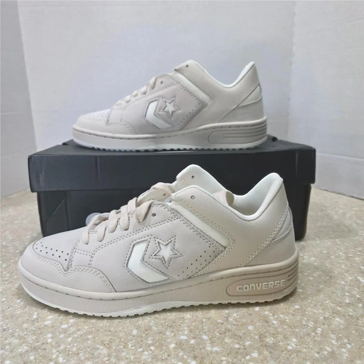 Converse Weapon Low Light Dune Ox Cream Beige Leather Men`s 9
