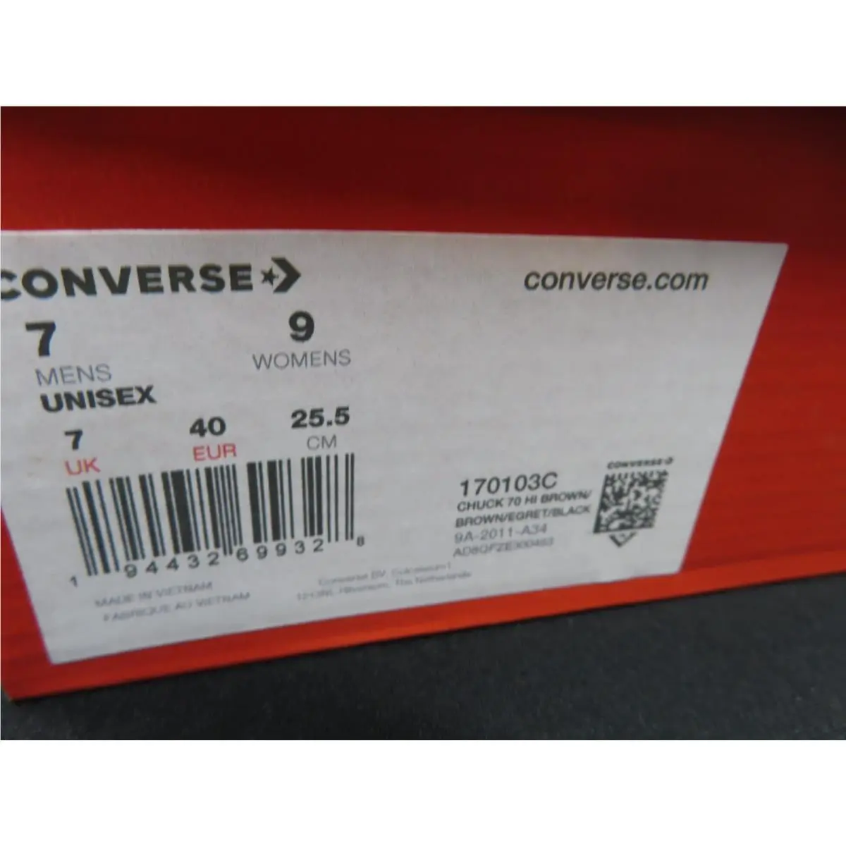 Converse shoes - Converse Chuck 70 - Chuck - 170203c - Brown, Manufacturer: Multi-Color/White/Black 1
