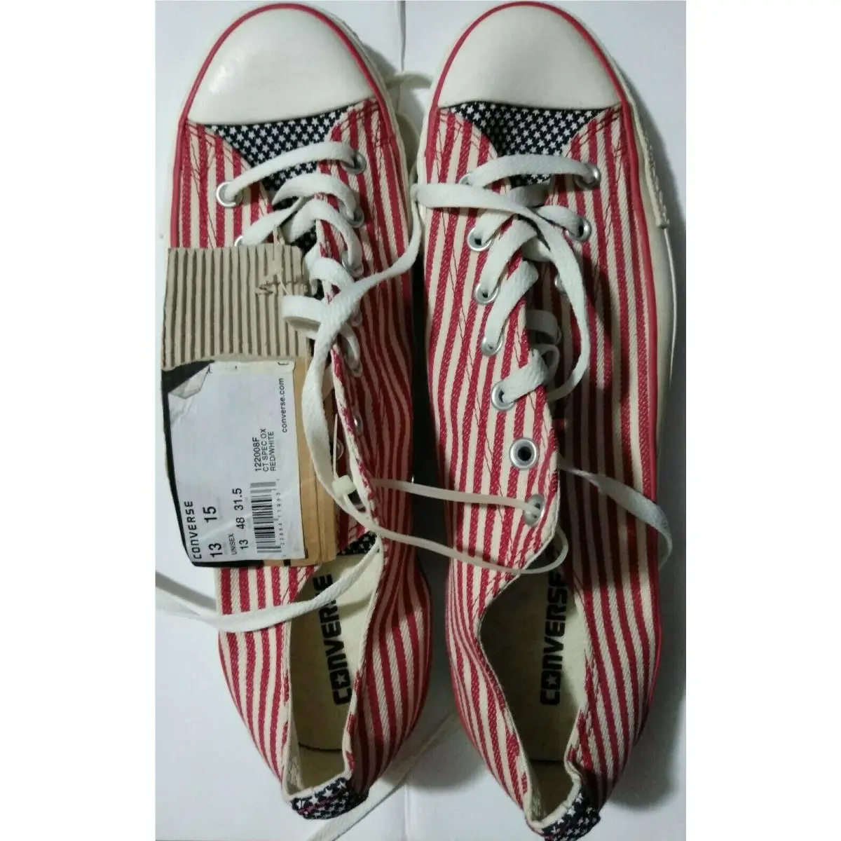 Converse Mens CT AS Spec Ox Red/white Blue Star Skateboard Shoe 11 Men/13 Women