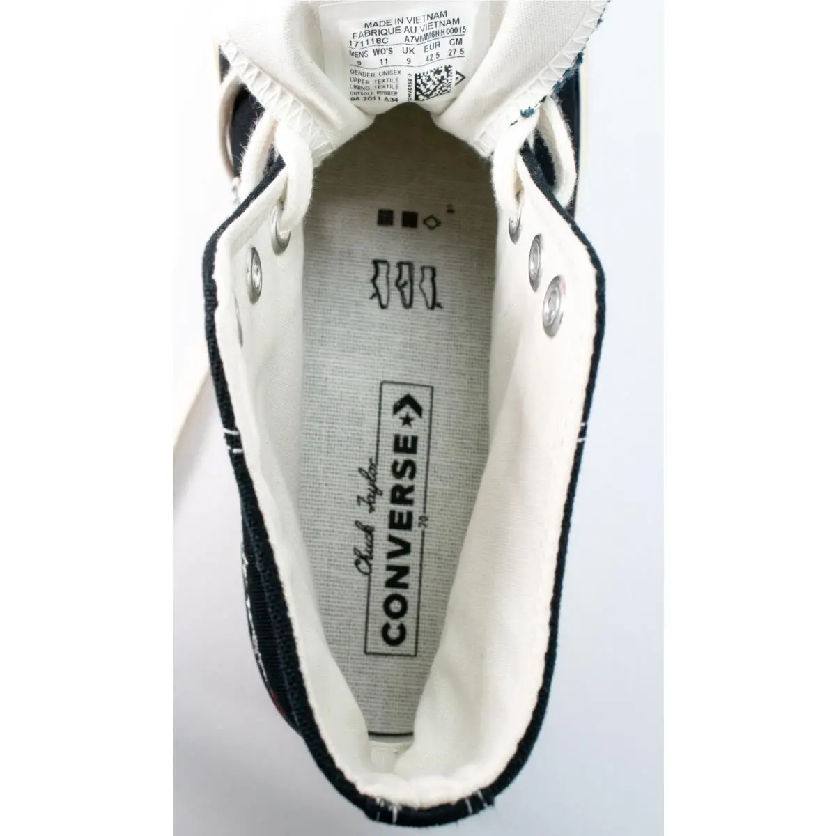 Converse shoes - Valentine’s Day - Day - 171118C - Black (UPC: 194432813182) 7