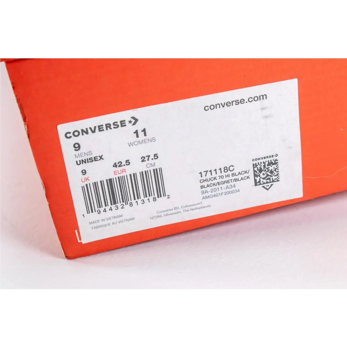 Converse shoes - Valentine’s Day - Day - 171118C - Black (UPC: 194432813182) 11