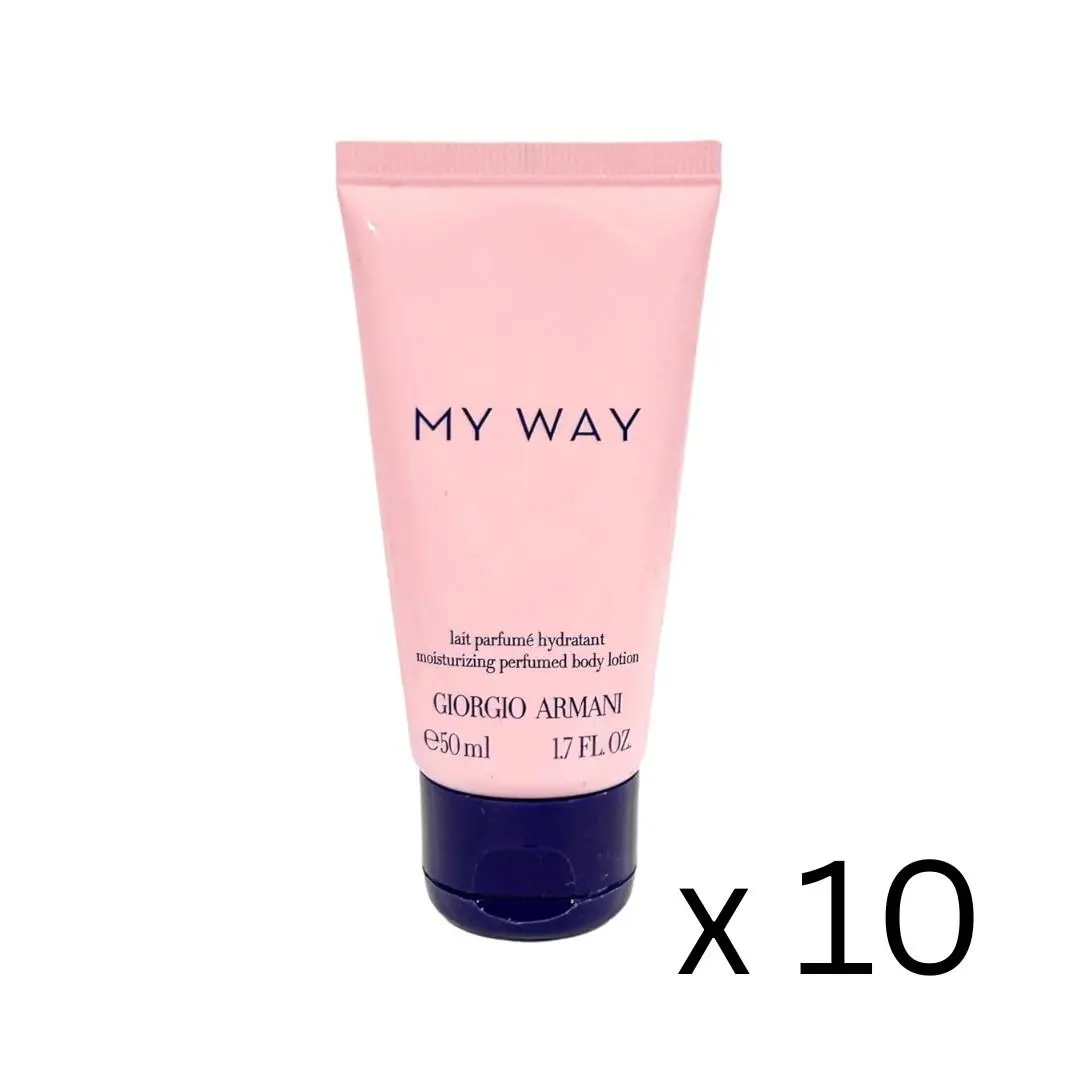 Giorgio Armani MY Way Moisturizing Body Lotion 50 ML/1.7 FL OZ - Pack of 10