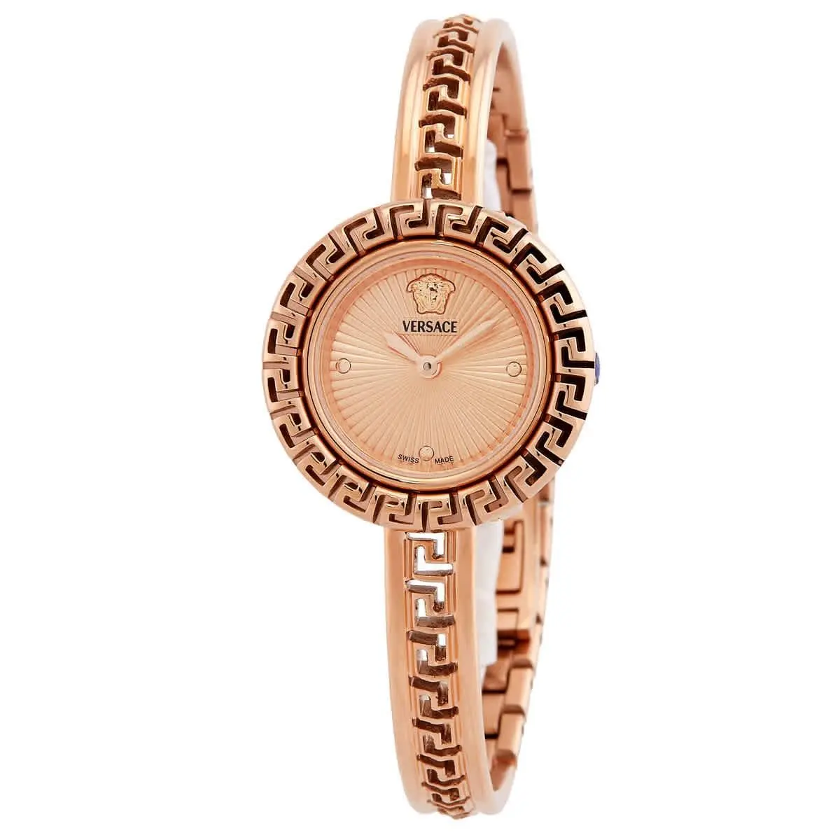 Versace VE8C00424 La Greca Rose Gold-tone Dial 28 mm Women`s Watch