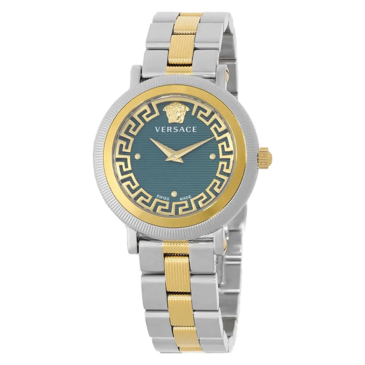 Versace VE7F00523 Greca Flourish Green Dial 35 mm Women`s Watch