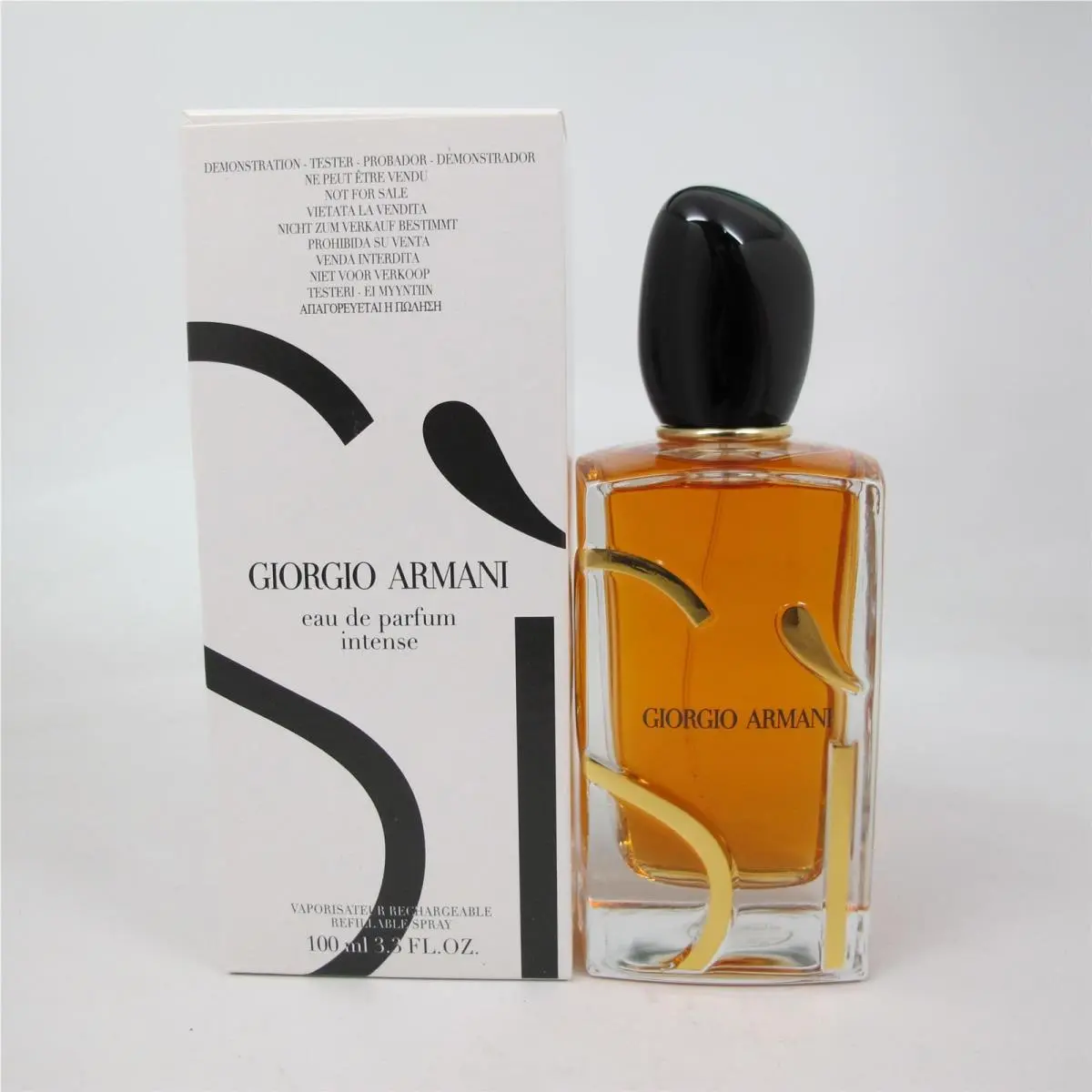 SI Intense by Giorgio Armani 100 Ml/ 3.3 oz Eau de Parfum Refillable Spray