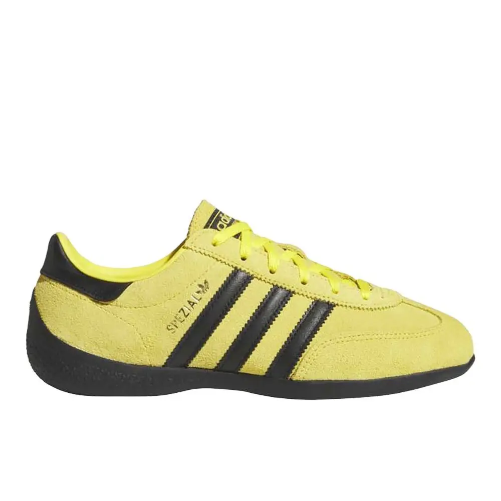 Adidas Handball Spezial Lo Pro Lace Up Womens Black Yellow Sneakers Casual Sho