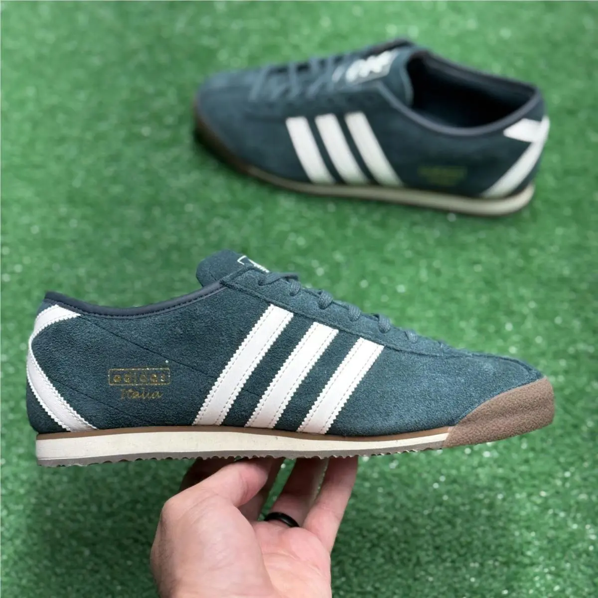 Adidas shoes - Italia 70s Aurora Ivy Off White - IH9089 - Green 5
