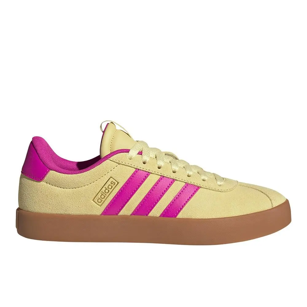 Adidas Vl Court 3.0 Womens Yellow Sneakers Casual Shoes JR8649