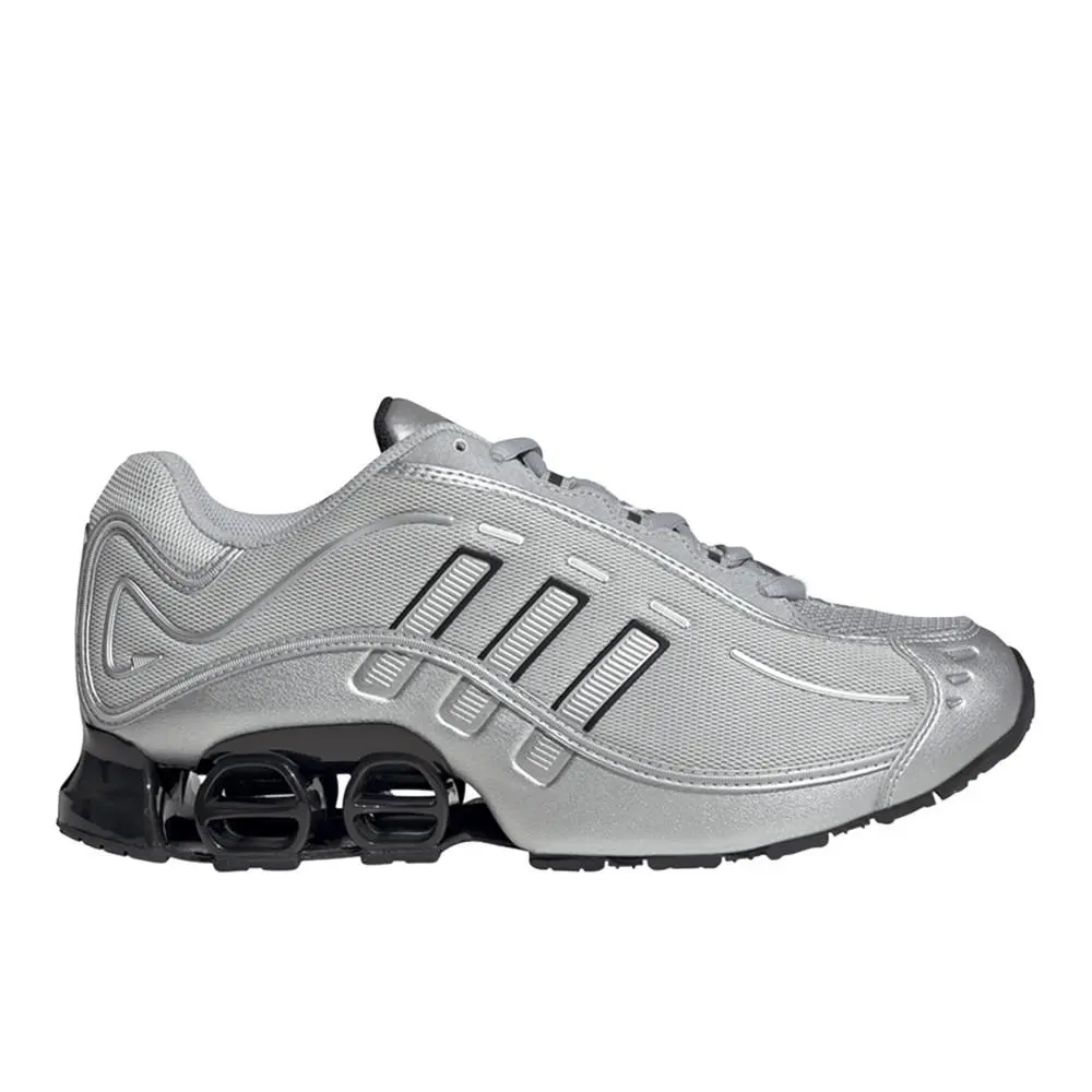 Adidas Megaride O1 Lace Up Mens Silver Sneakers Casual Shoes JR3678