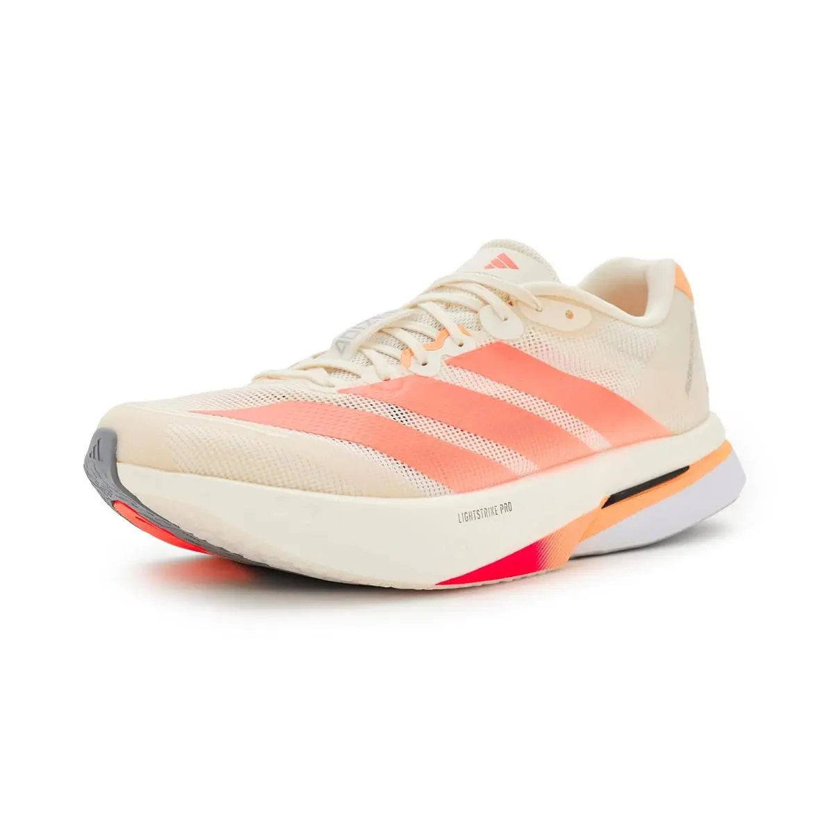 Woman`s Sneakers Athletic Shoes  Adizero Boston 13 Running Shoes Off-White/Beam Orange/Acid Orange by Adidas