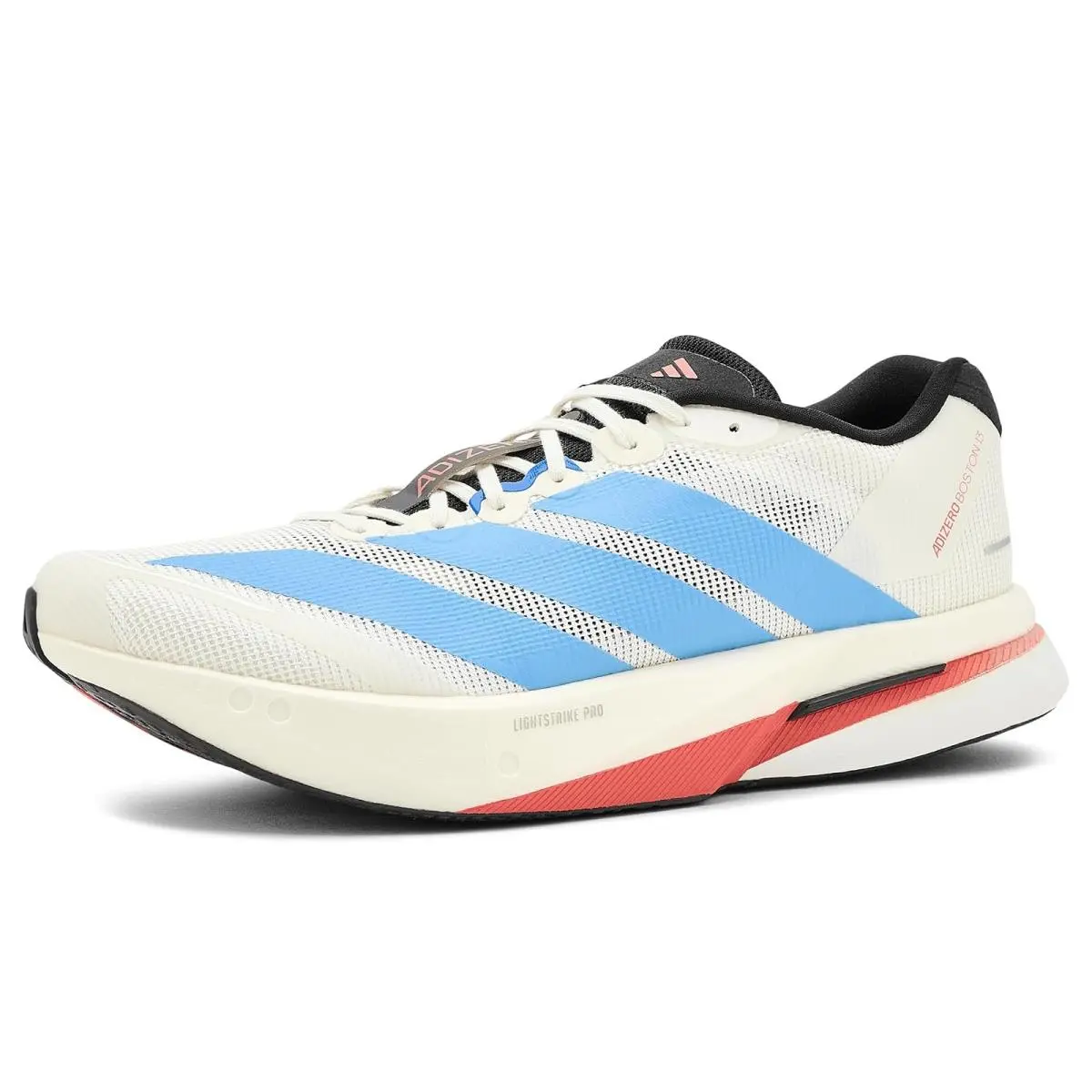 Woman`s Sneakers Athletic Shoes  Adizero Boston 13 Running Shoes Off-White/Light Blue/Gold Metallic by Adidas