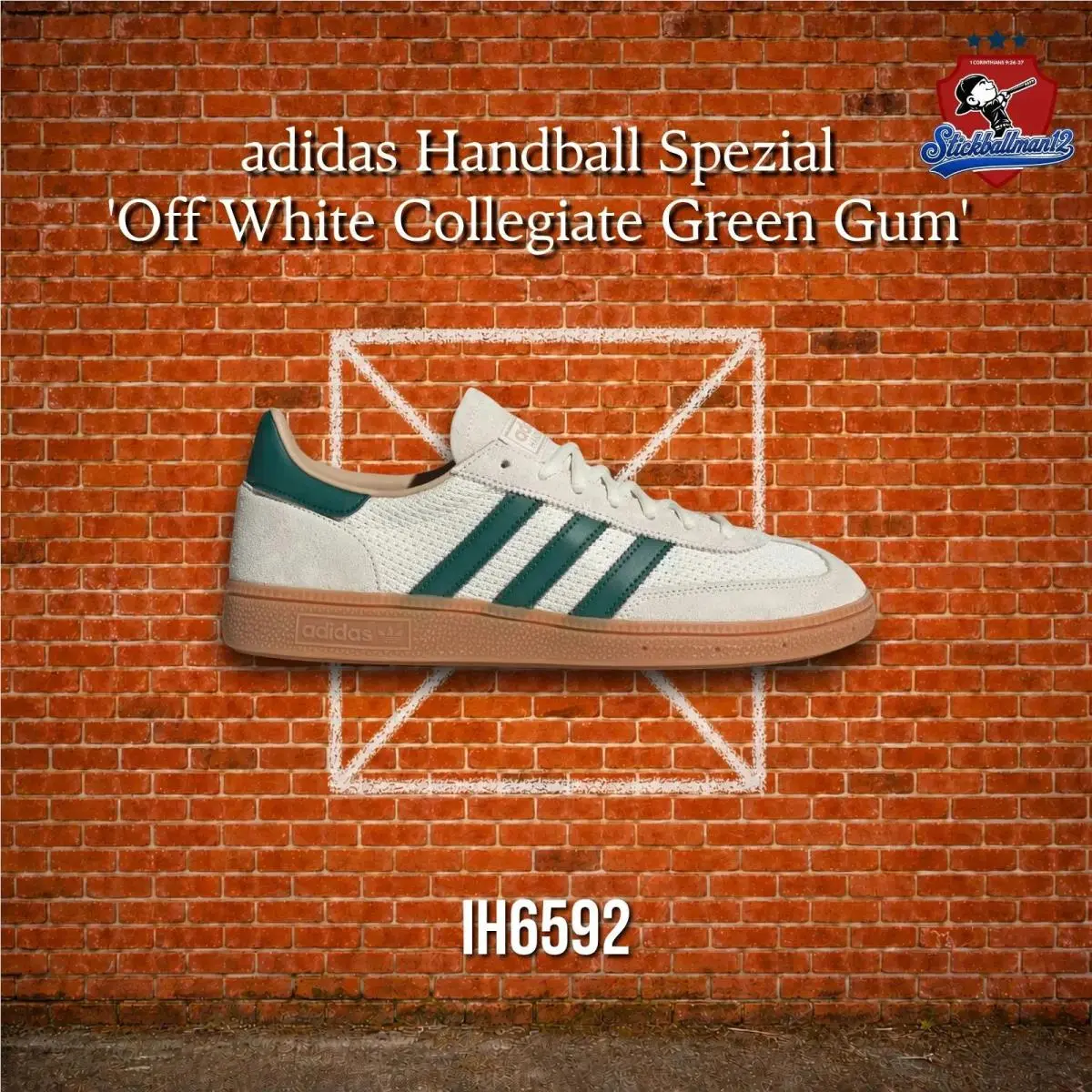 Adidas Handball Spezial `off White Collegiate Green Gum` IH6592