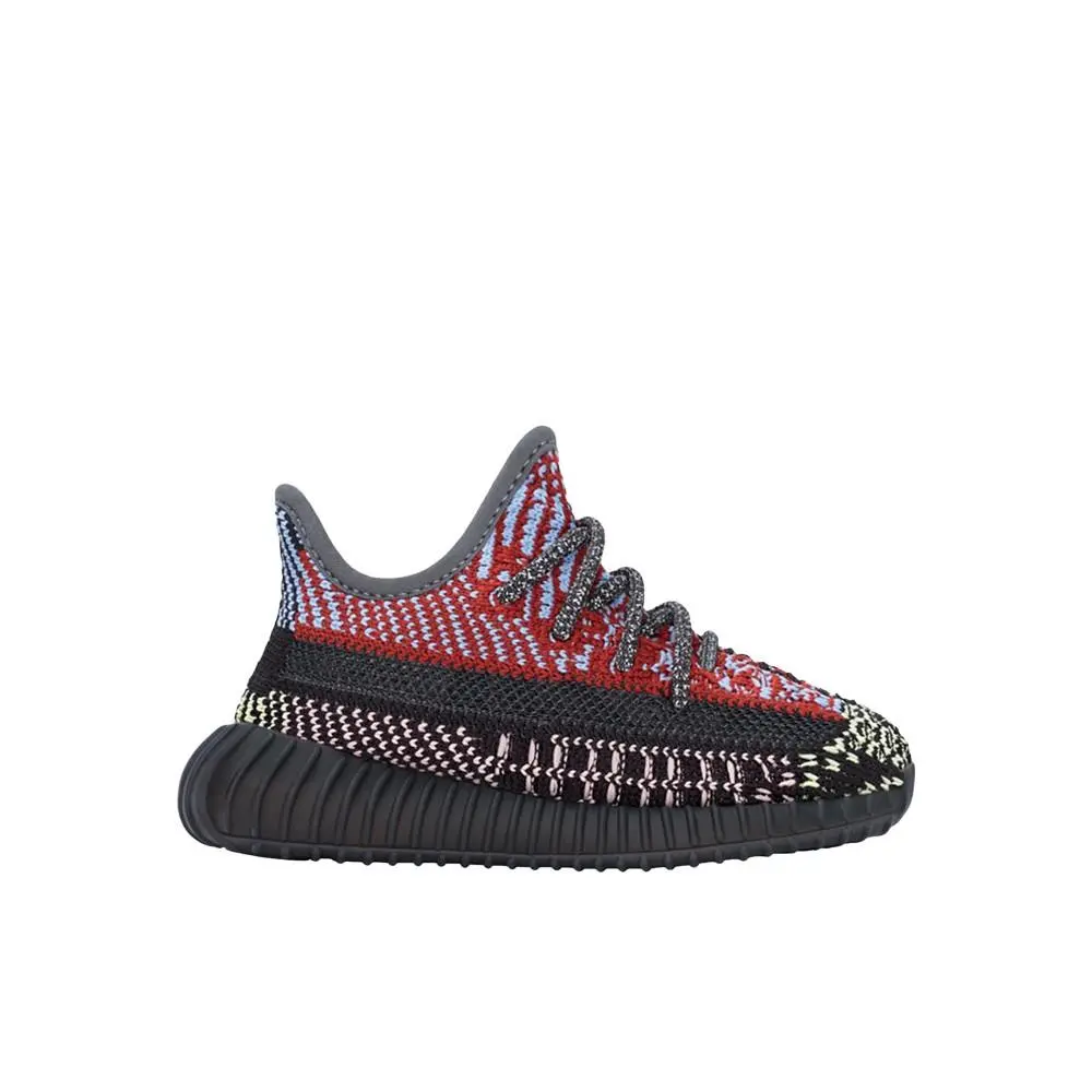 Adidas Yeezy Boost 350 V2 Slip On Infant Boys Black Blue Red Sneakers Casual