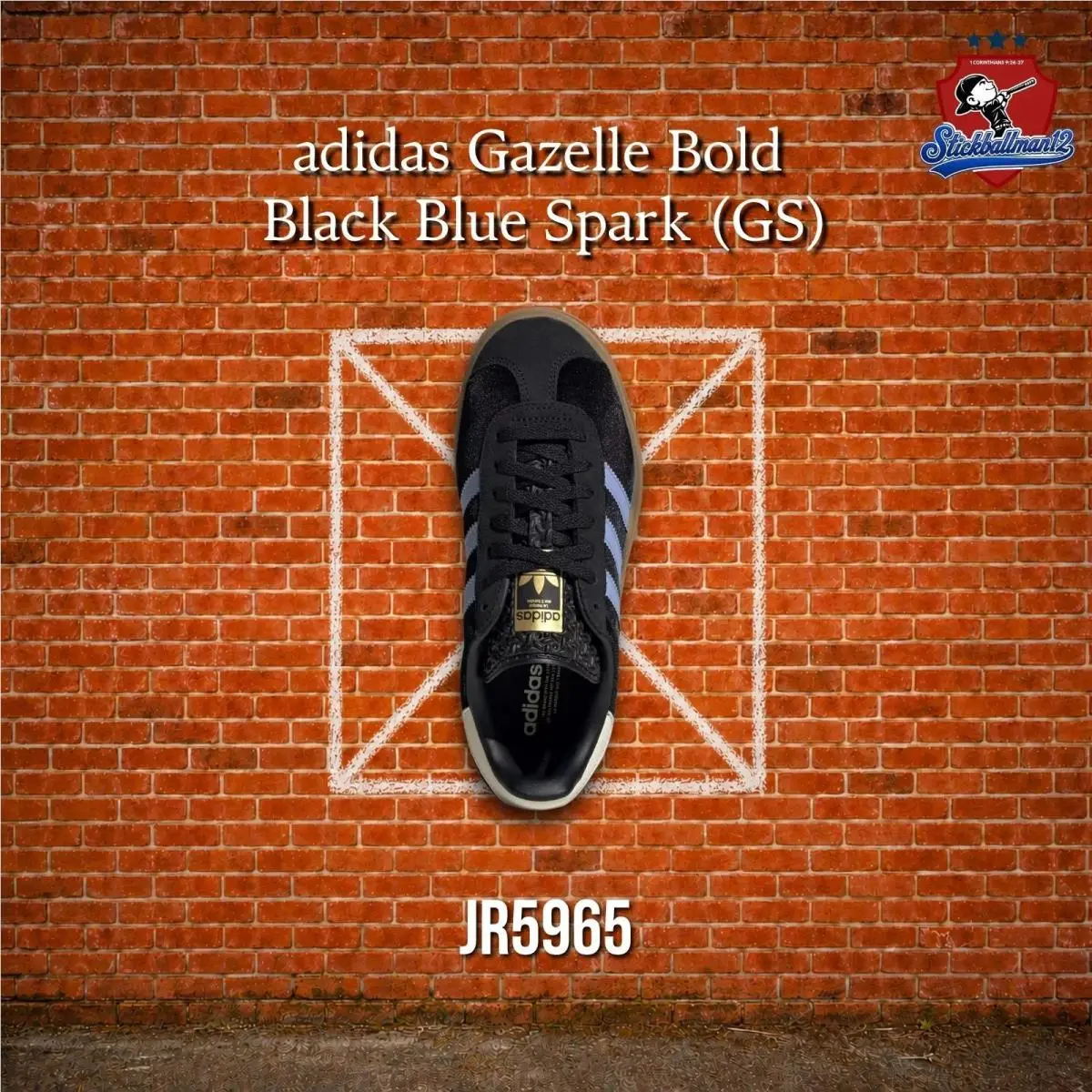Adidas Gazelle Bold Black Blue Spark GS