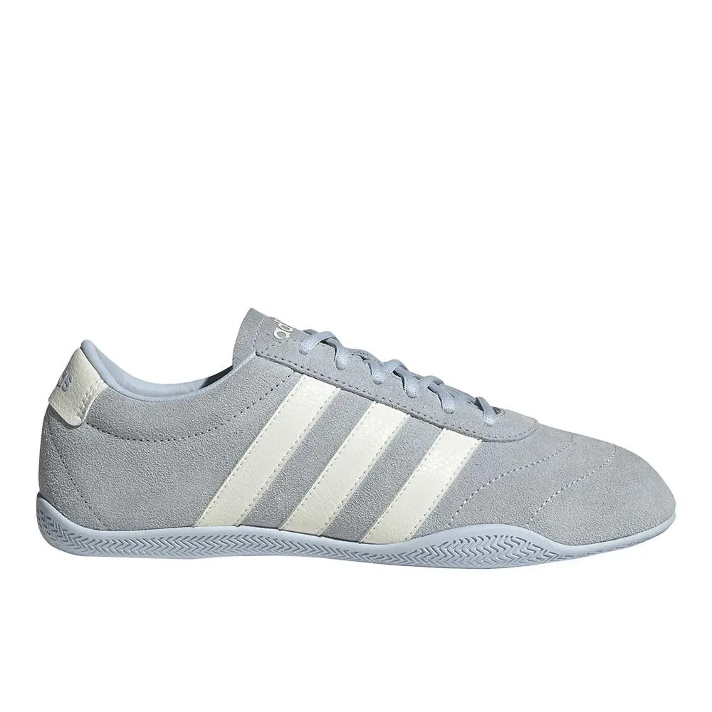 Adidas Grand Court Lo Lace Up Womens Blue Sneakers Casual Shoes JQ7228