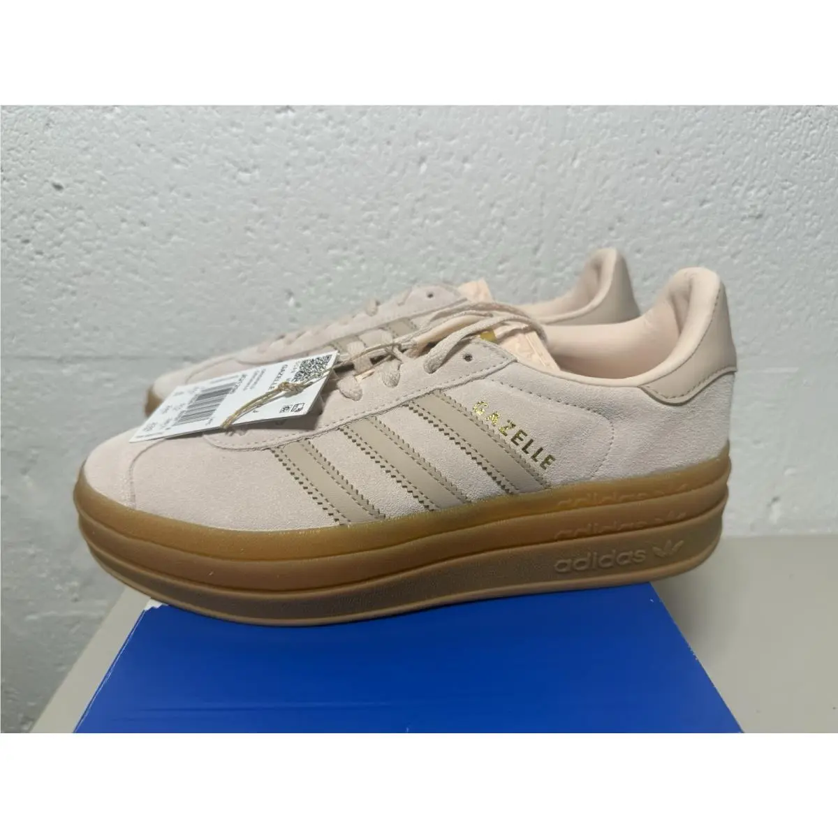 Adidas Gazelle Bold Sneakers Big Kids / Wmns Pink Wonder Platform Shoes JQ1296