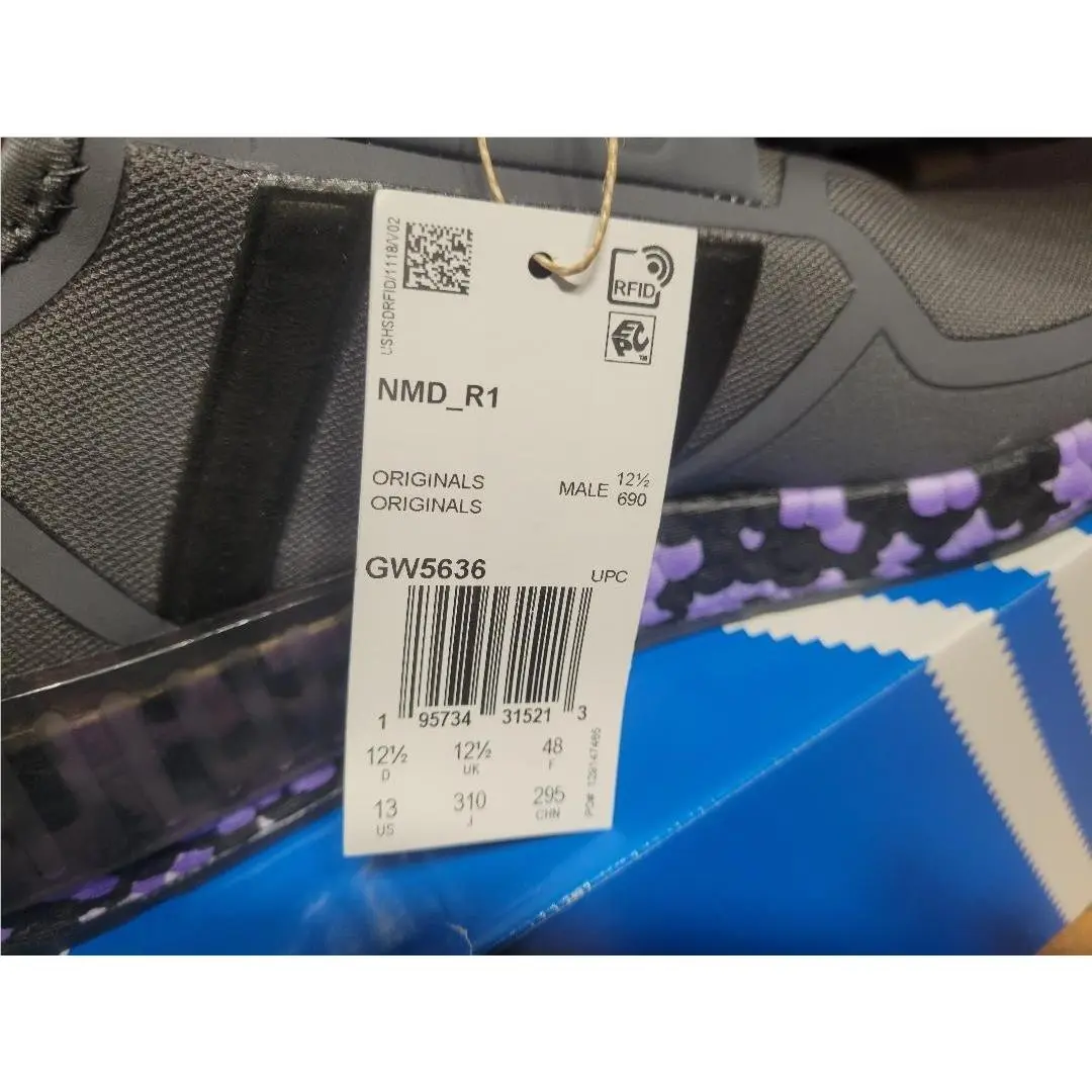 Adidas shoes - adidas NMD R1 - NMD - GW5636 - Grey Purple Rush 5