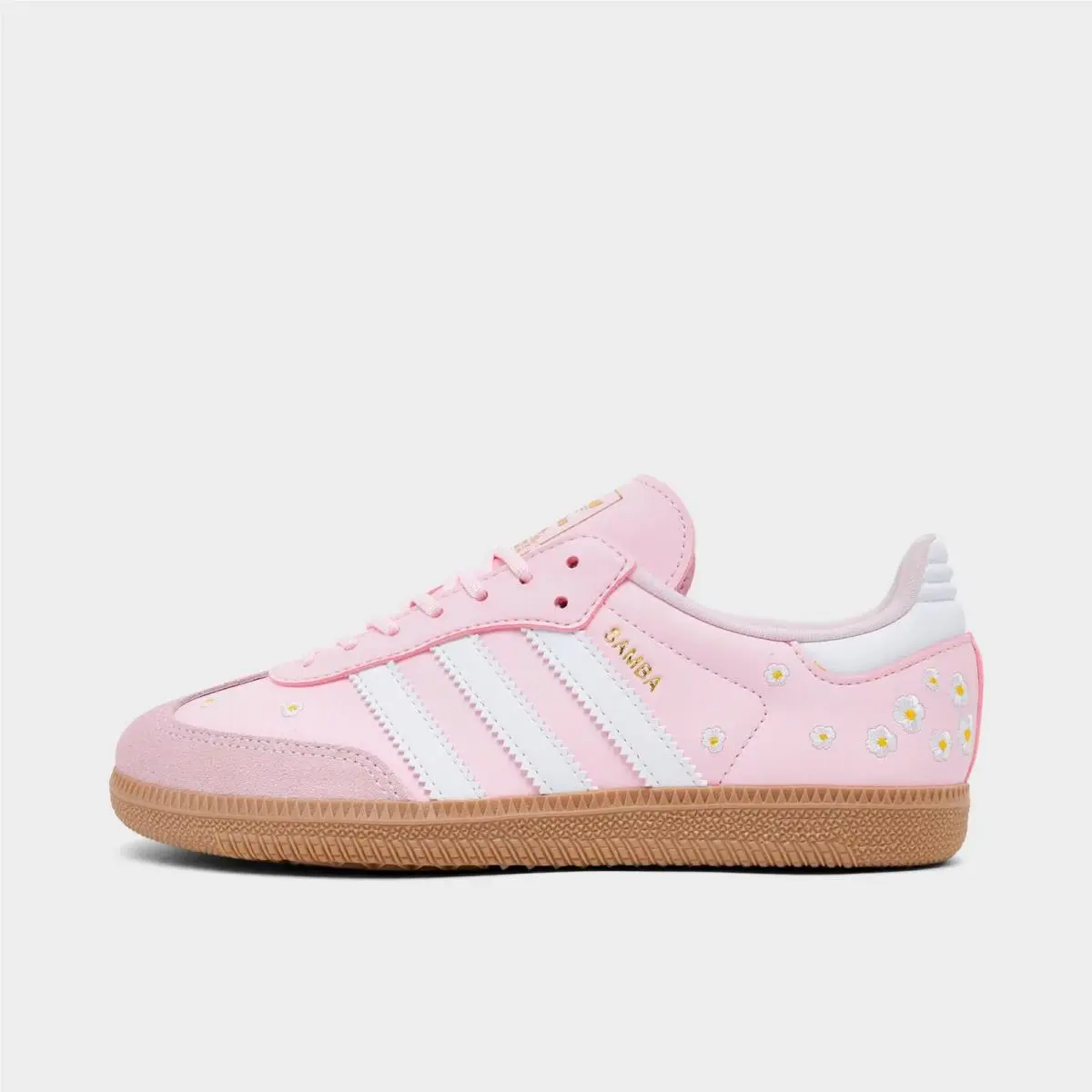 Big Kids` Adidas Originals Samba OG Clear Pink/white LA6663 672