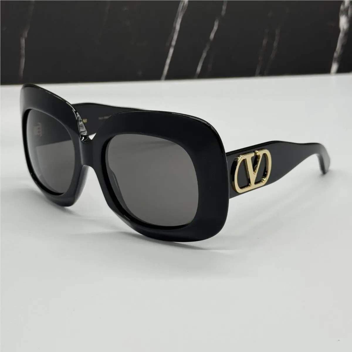 Valentino VLS-180A Black Grey Sunglasses Valentino