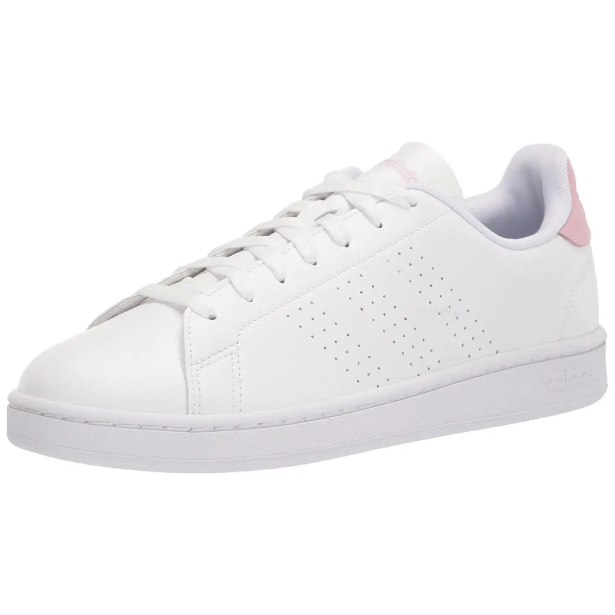 Women`s Advantage Sneaker White/white/pink Strata 9.5 white white aero pink by Adidas