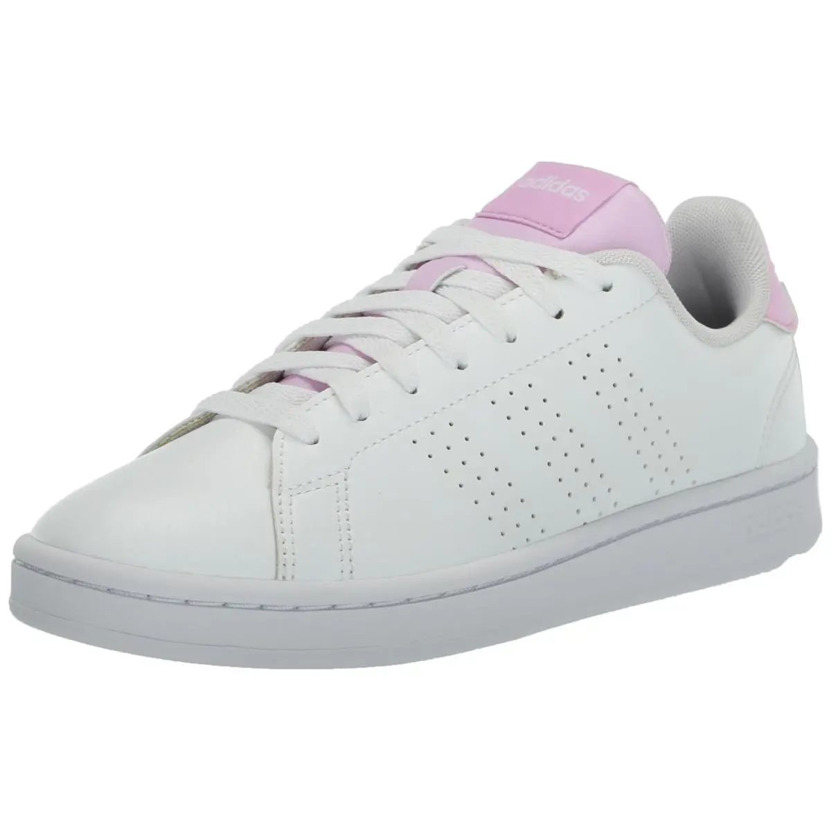 Women`s Advantage Sneaker White/white/pink Strata 9.5 white white bliss lilac by Adidas