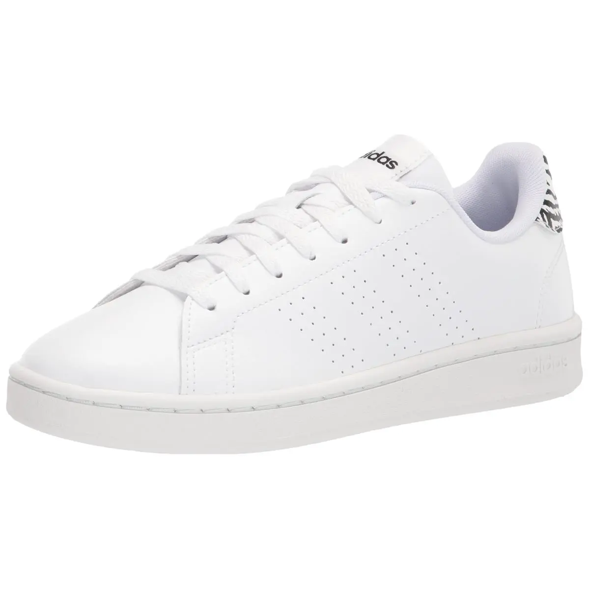 Women`s Advantage Sneaker White/white/pink Strata 9.5 white white crystal white by Adidas