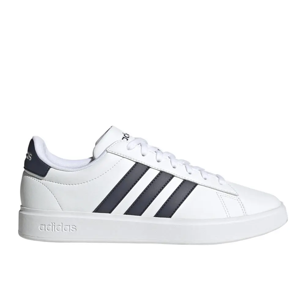 Adidas Grand Court 2.0 Lace Up Mens White Sneakers Casual Shoes GW9199