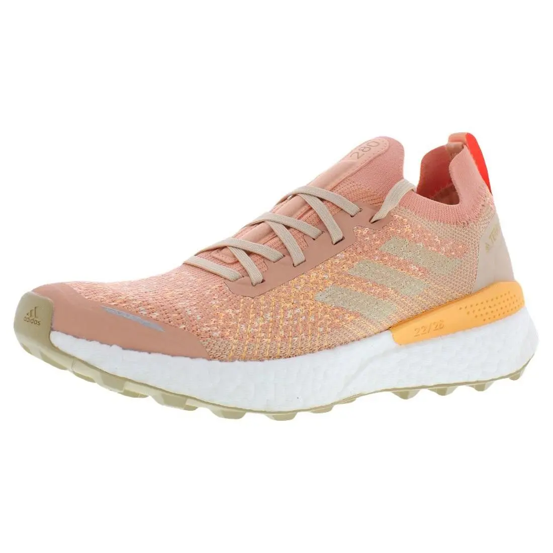 Adidas shoes - Ambient Blush/Wonder White/Solar Red, Main: Orange 2