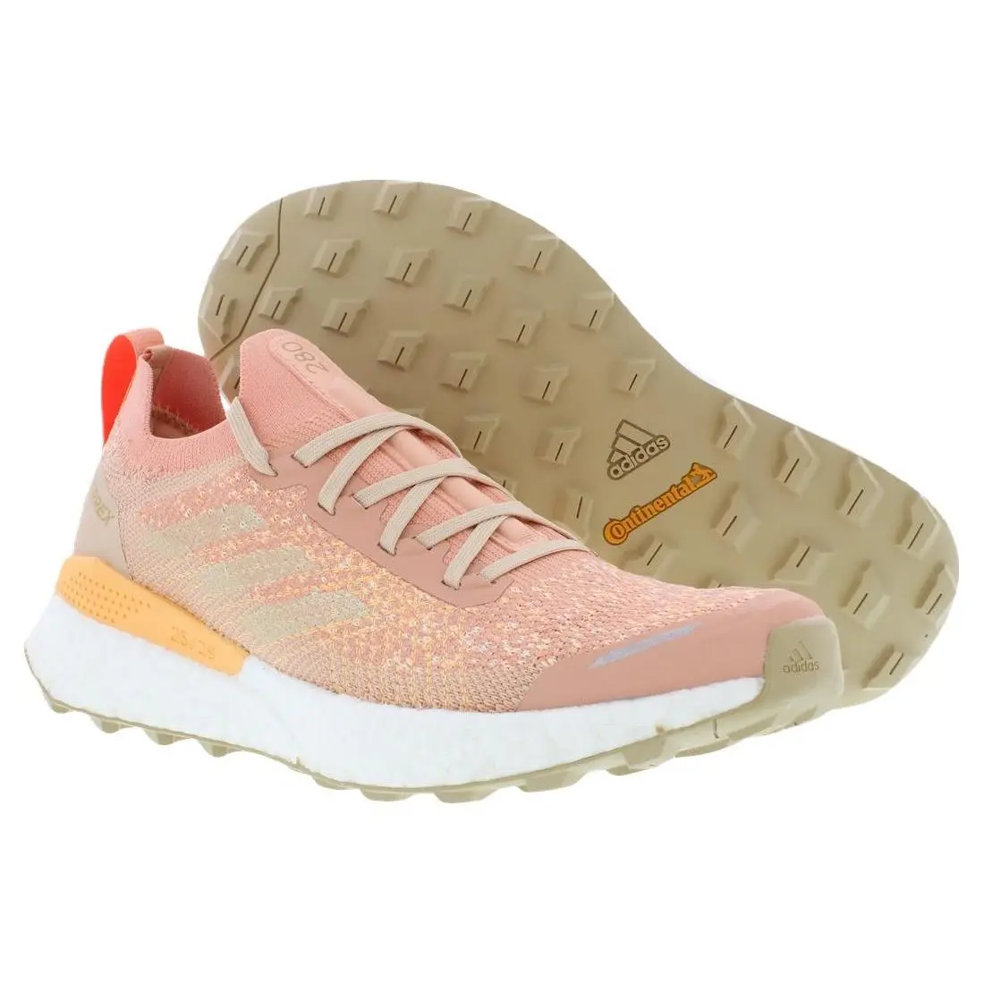 Adidas shoes - Ambient Blush/Wonder White/Solar Red, Main: Orange 3