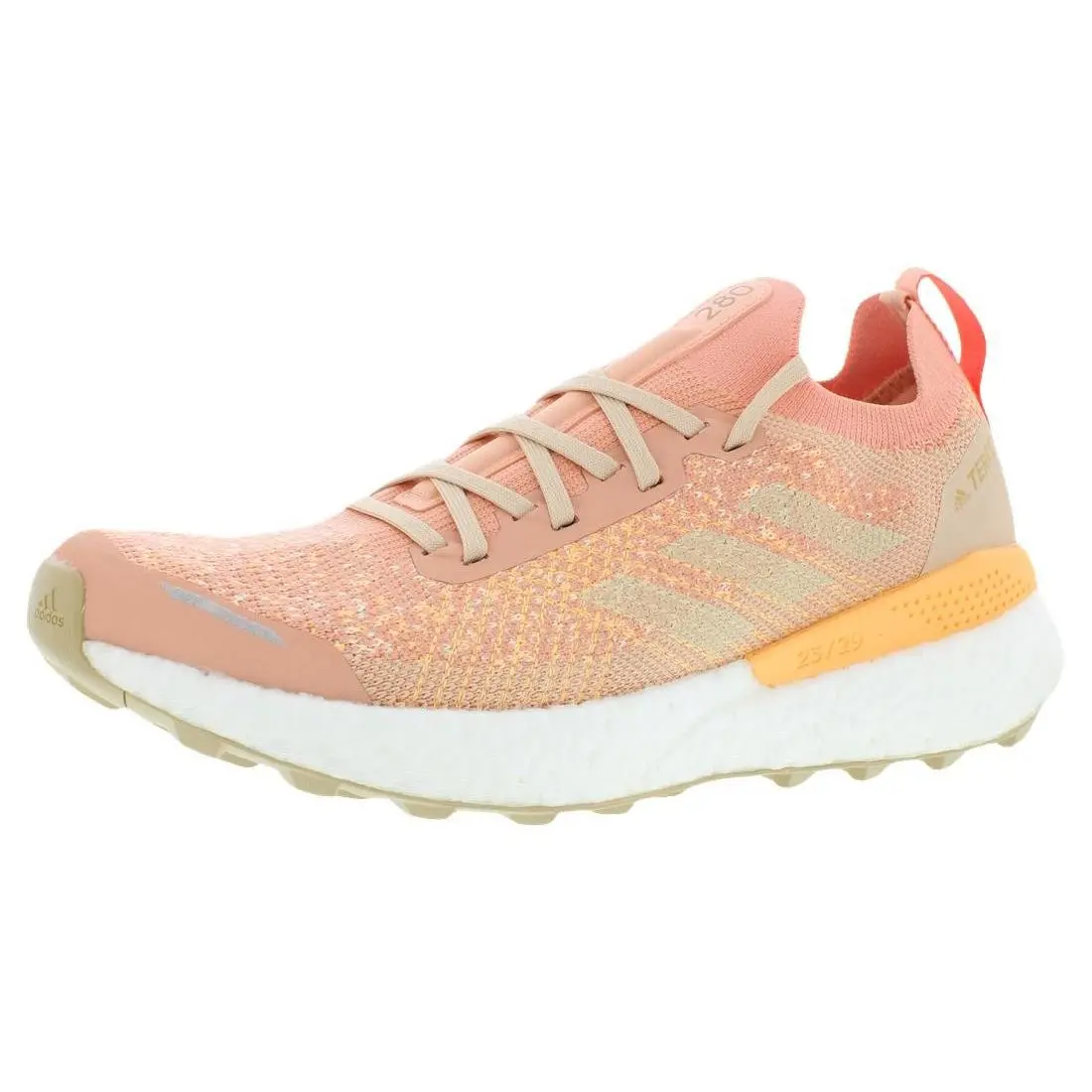 Adidas shoes - Ambient Blush/Wonder White/Solar Red, Main: Orange 4