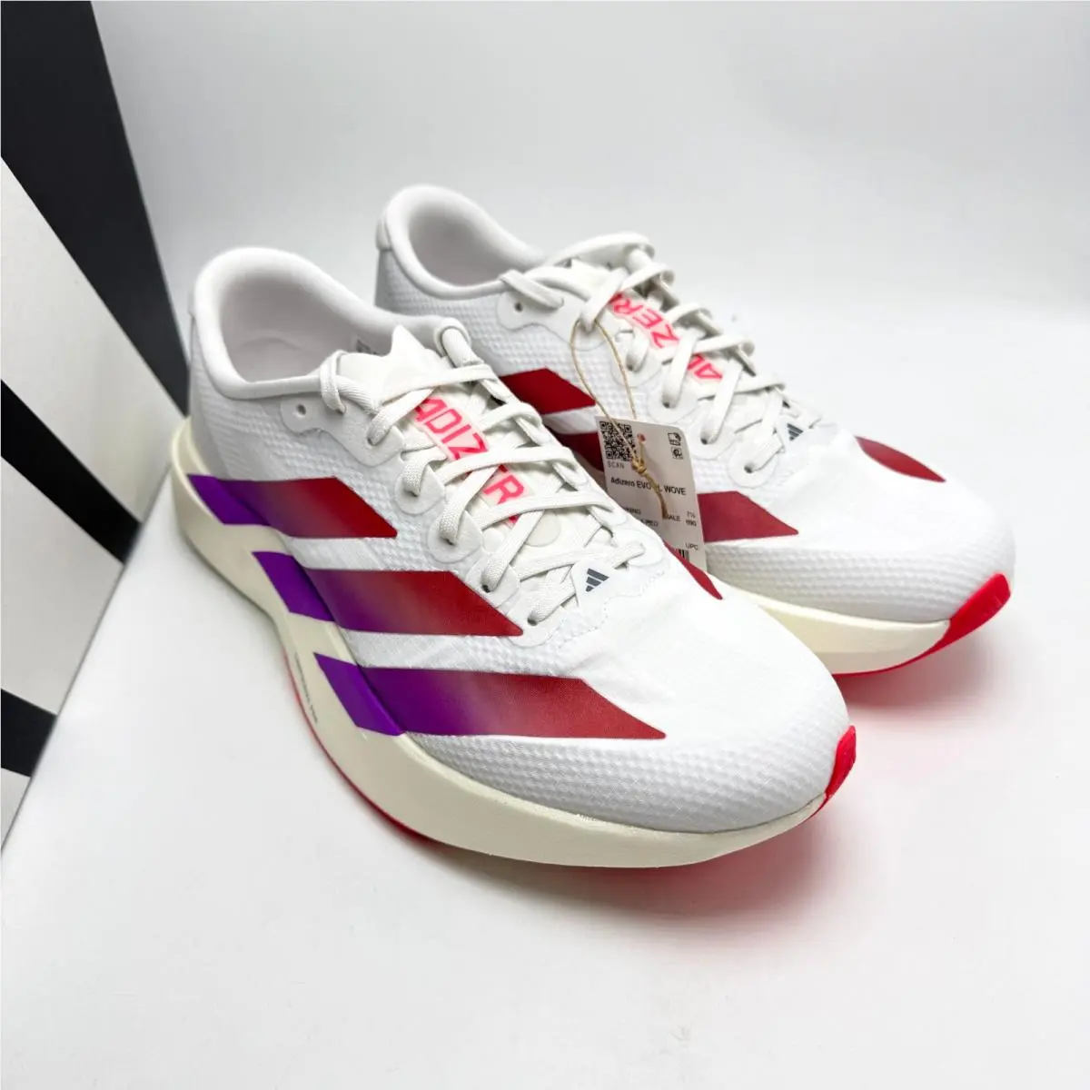 Adidas shoes - Adizero EVO SL Woven M - KI2823 - White / Lucid Red 2