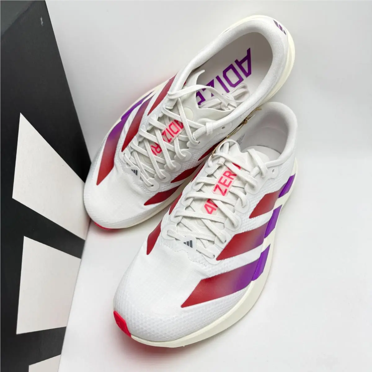 Adidas shoes - Adizero EVO SL Woven M - KI2823 - White / Lucid Red 4