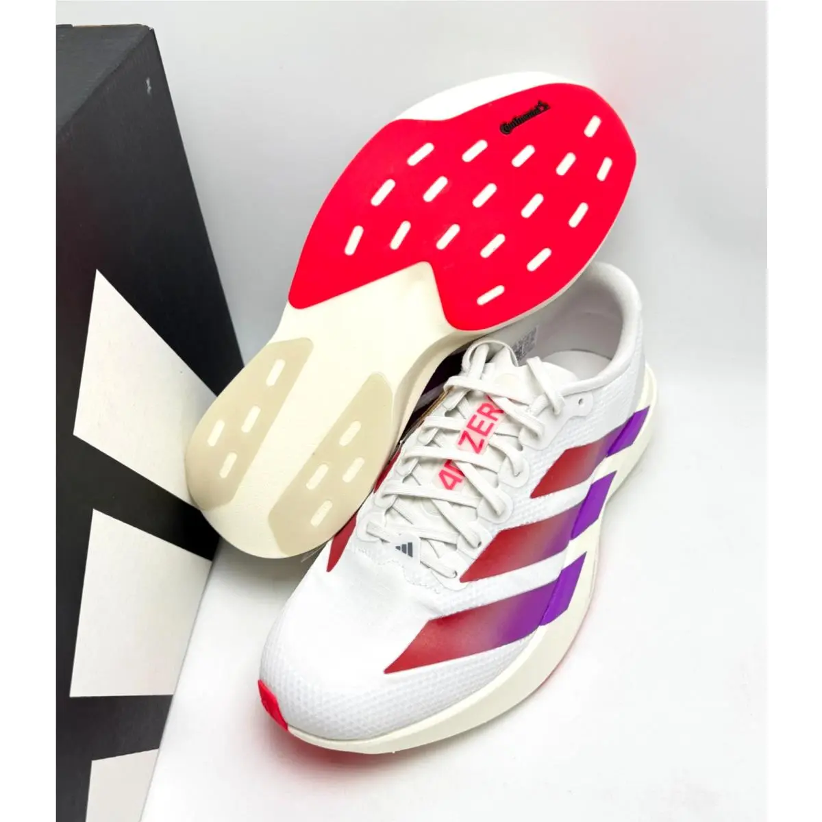 Adidas shoes - Adizero EVO SL Woven M - KI2823 - White / Lucid Red 5