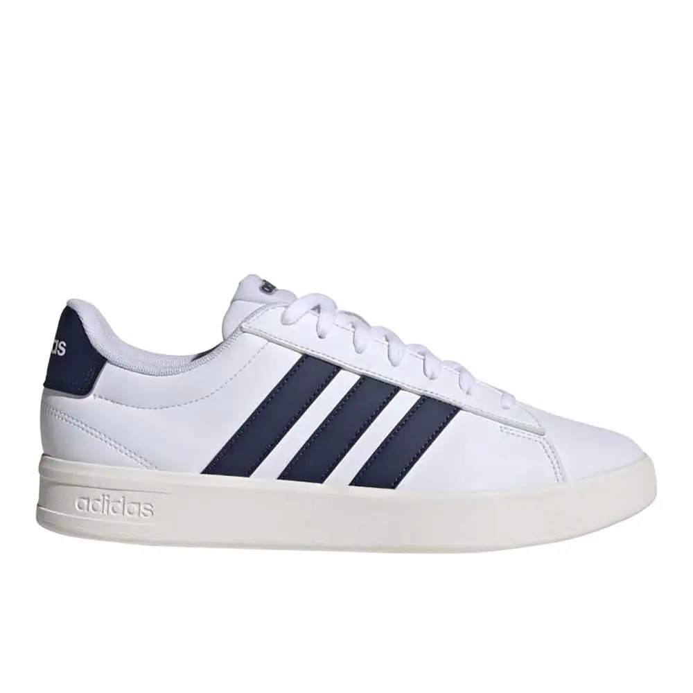Adidas Grand Court 3.0 Lace Up Mens Blue White Sneakers Casual Shoes IH1478