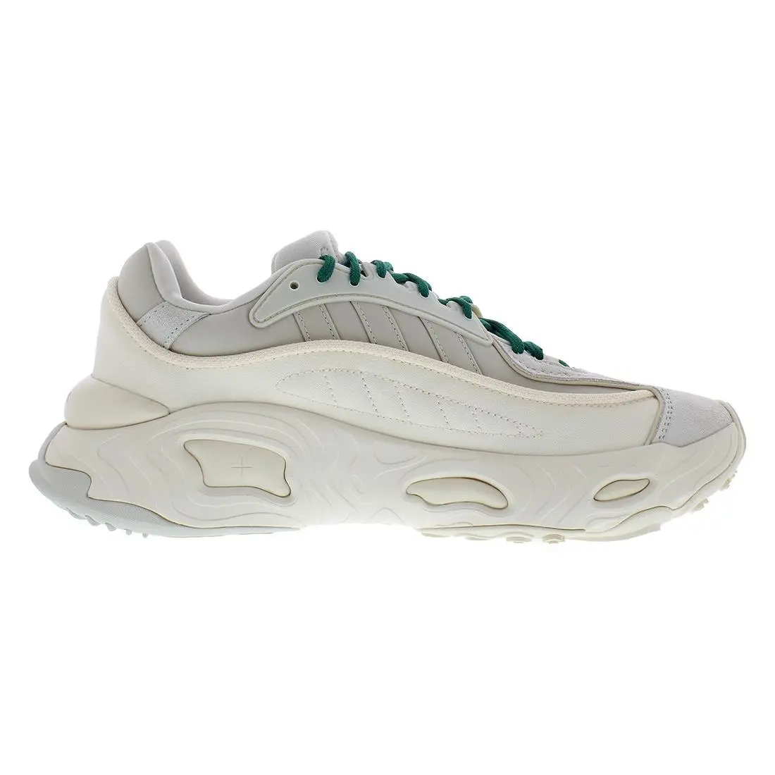 Adidas shoes - Aluminium/Ecru Tint/Lush Green, Main: Beige 3