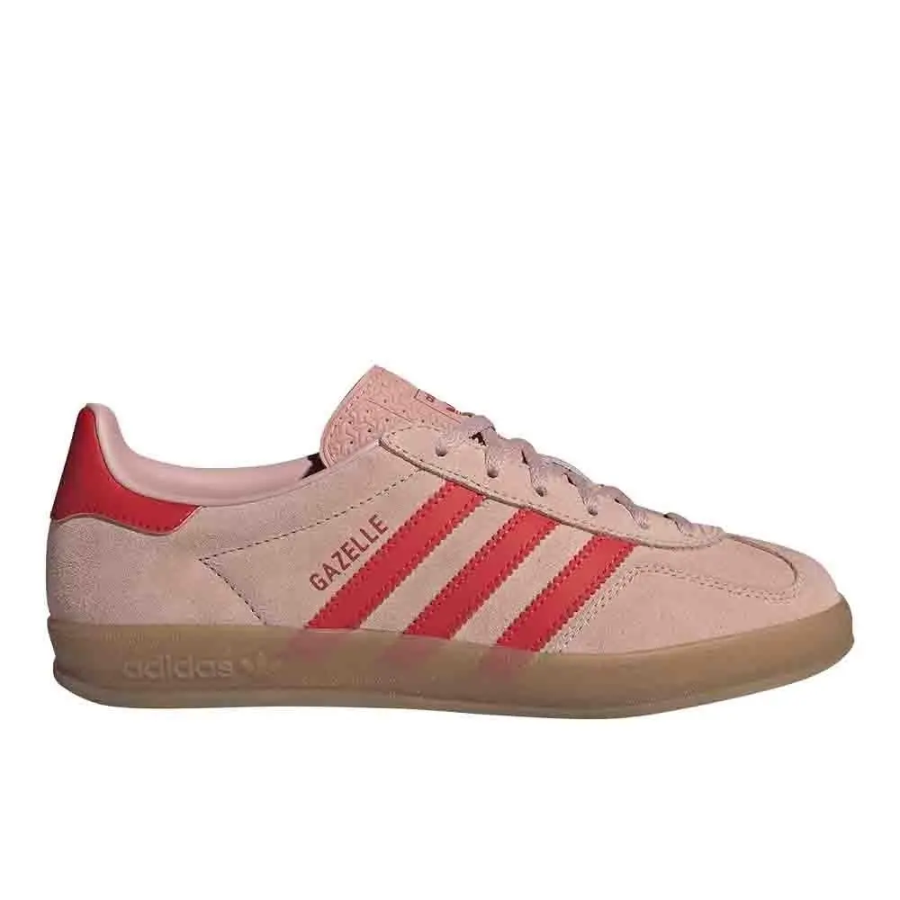 Adidas Gazelle Indoor Lace Up Womens Pink Sneakers Casual Shoes JQ1793