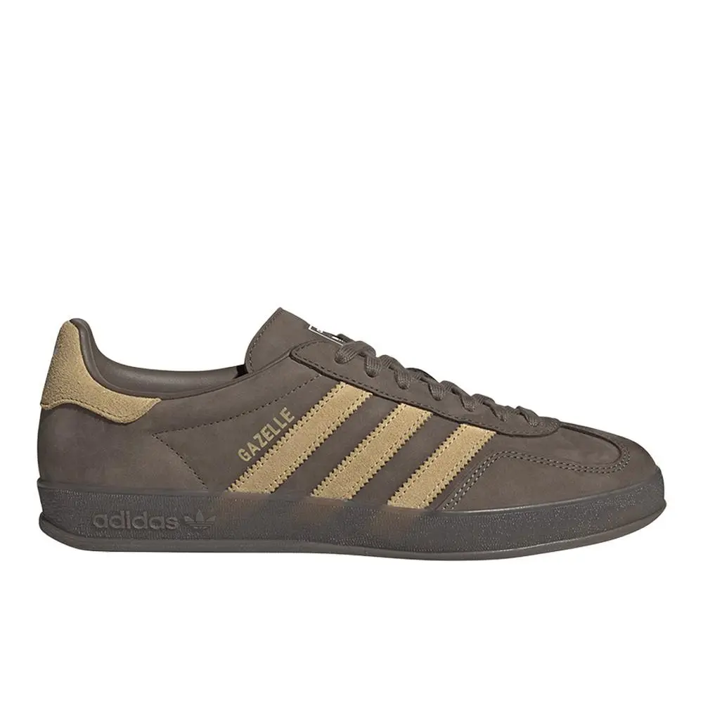 Adidas Gazelle Indoor Lace Up Mens Brown Sneakers Casual Shoes JQ8386