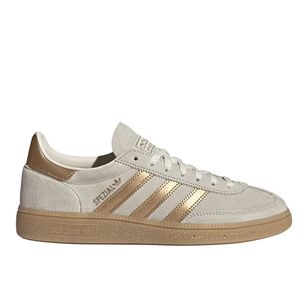 Adidas Handball Spezial Lace Up Womens Off White Sneakers Casual Shoes JP9236